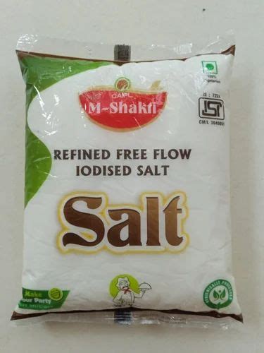 Triple Refined Free Flow Iodised Salt Packaging Size 1 Kg At 12 6