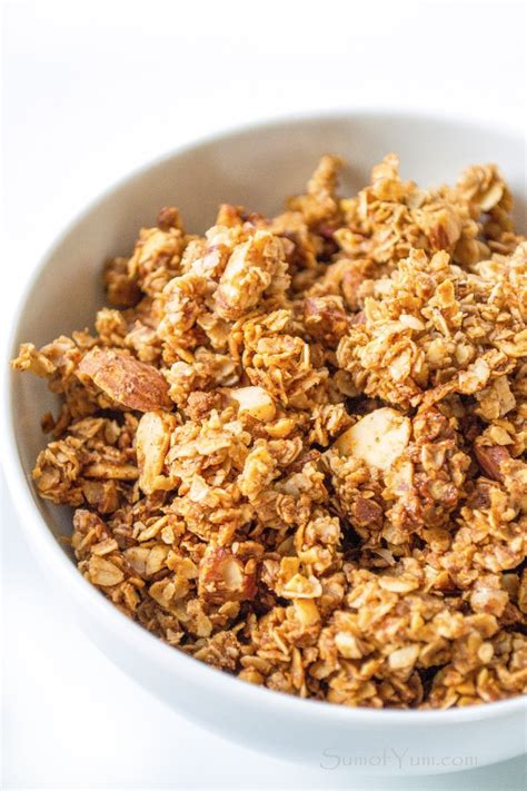 Homemade Cinnamon Honey Nut Granola Makes A Delicious And Healthy Breakfast Or Snack Recipe On