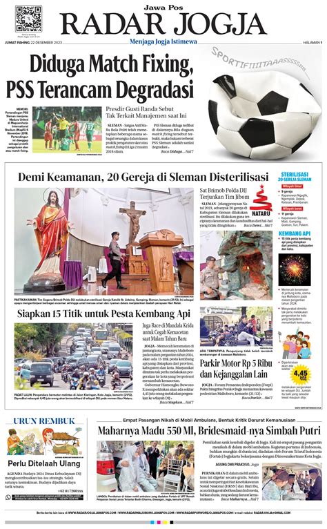 Jawa Pos RADAR JOGJA Jumat 22 Desember 2023 Radar Jogja