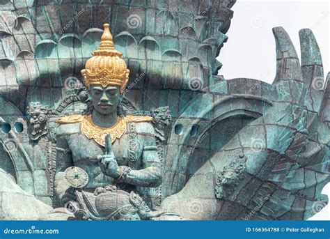 Garuda Wisnu Kencana Statue Close Up of His Face and Hands Editorial ...