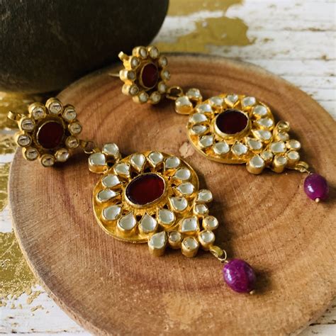 Traditional Kundan Earrings - NetraDesignSolutions