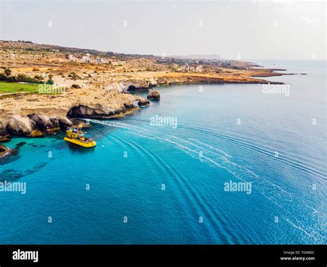 The Blue Lagoon On Cyprus Island Tropical Sea Beach Cavo Greco In