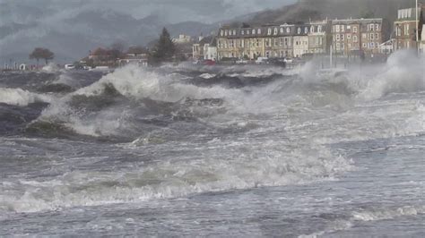 Storm Ciara Hits Largs Youtube