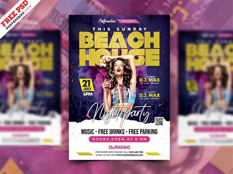 Music Club Party Flyer PSD Template | PSDFreebies.com