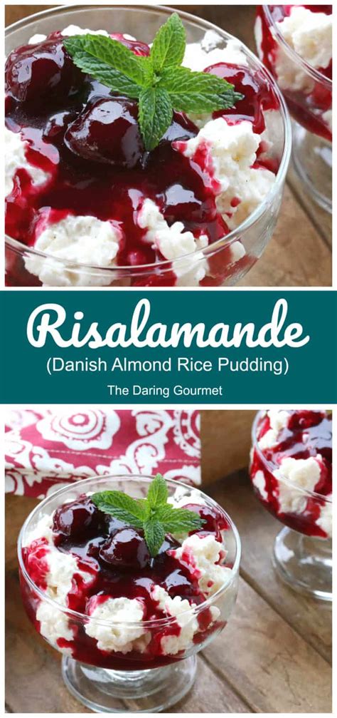 Risalamande (Danish Almond Rice Pudding) - The Daring Gourmet