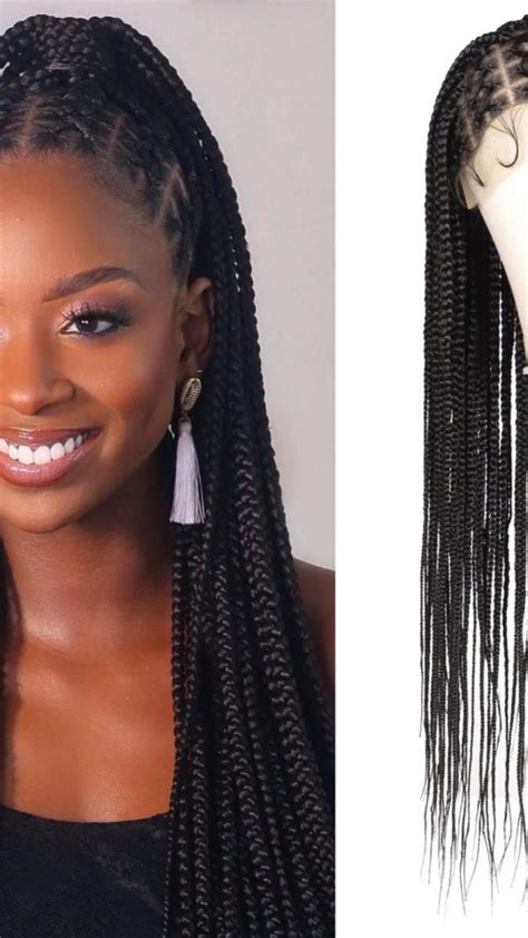 Kalyss Box Braid Wig With Baby Hair Braided Lace Front Wigs Criss