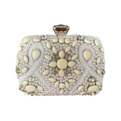 Bolsa Clutch Liage Festa Bordada Pedra Brilhante Strass Pedraria Perola