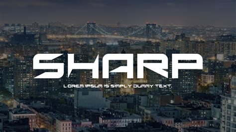 Sharp Font : Download Free for Desktop & Webfont