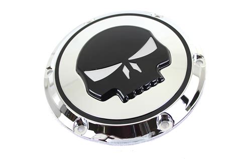 Chrome Hole Skull Derby Cover