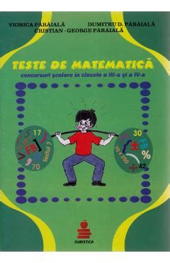 Teste De Matematica Cls 3 4 Viorica Paraiala Dumitru D Paraiala