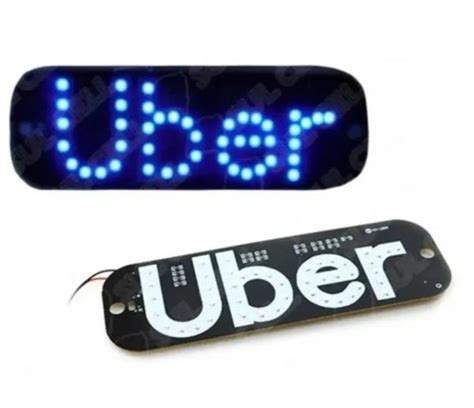 Letreiro Em LED Para Motorista De Aplicativo Uber MadeiraMadeira