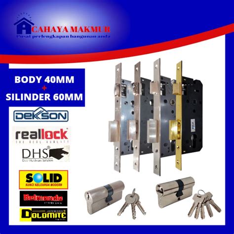 Jual BODY KUNCI MORTISE LOCK KUNCI RUMAH PINTU SET PELOR LIDAH DEKSON