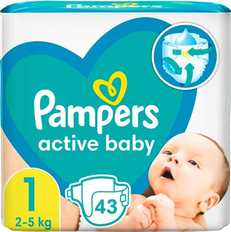 Подгузники Pampers Active Baby Размер 1 (2-5 кг) 43 шт (8006540180853 ...