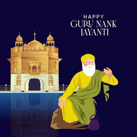 Premium Vector Guru Nanak Jayanti Creative Vector