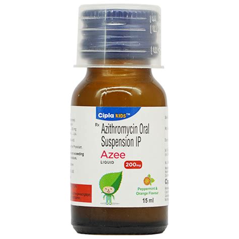 Azee 200mg Peppermint Flavour Dry Syrup 15ml Price Uses Side