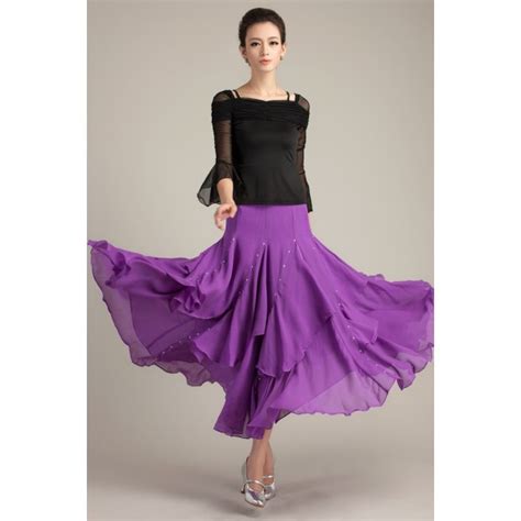 Chiffon Ballroom Dance Skirts Ballroom Dance Competition Dresses Waltz