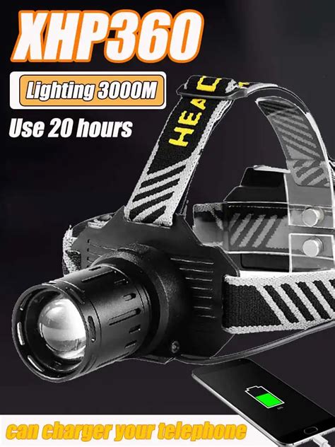 The Strongest Xhp Core Led Headlamp Usb Rechargeable Head Lamp