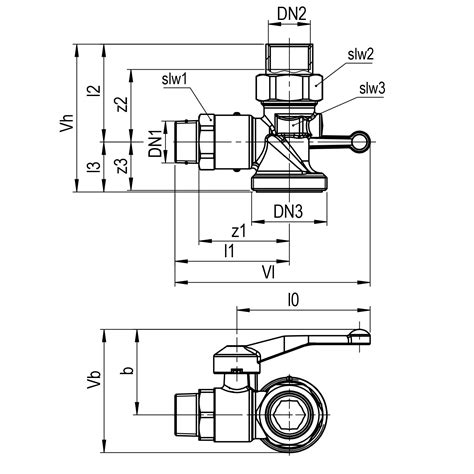 Seppelfricke SEPP Gas Robinet à boisseau sphérique d angle MF R1 xRp1