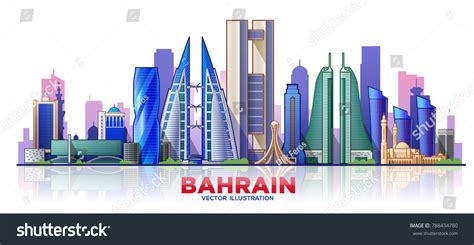 Bahrain Vector Skyline Shutterstock