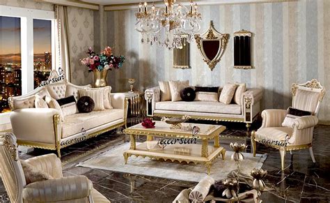 Classic Living Room Sofa Set LUXSF-009 - Aarsun