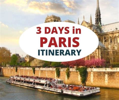 Itinerary for 3 Days in Paris (Epic 72-Hours in Paris for First Timers)