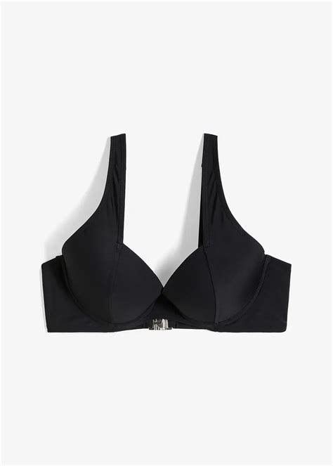 Modischer Bügel Bikini schwarz Cup C Damen bonprix