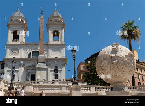 Church Of The Santissima Trinita Dei Monti Trinita Dei Monti A Romean