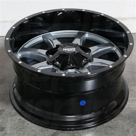 X Moto Metal Mo X Gunmetal Black Wheels Rims Set Wheels