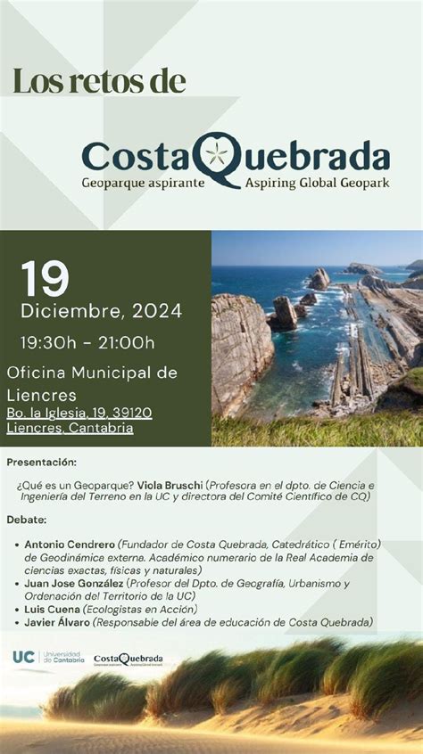 El Geoparque Costa Quebrada Inicia Un Programa De Divulgaci N Con