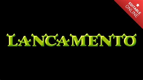 Lan Amento Shrek Font Text Effect Generator