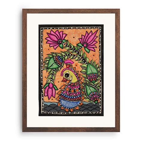 peacock madhubani  painting madhubani art buy madhubani paintings