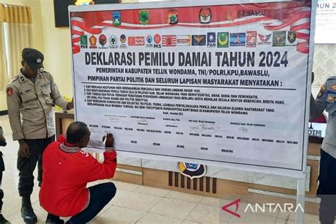 Polres Teluk Wondama Inisiasi Deklarasi Pemilu Damai Antara News