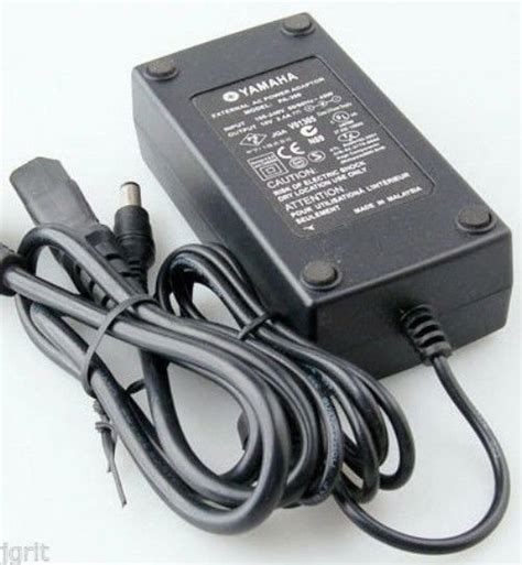 Genuine Adapter Yamaha Psr 2000 2100 Keyboard Piano Cord Brick Psu Ac Dc Power