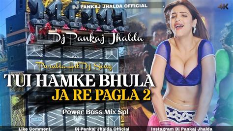 Purulia Hit Dj Song Tui Hamke Bhula Ja Re Pagla 2 Power Bass Mix Dj Pankaj Jhalda Youtube