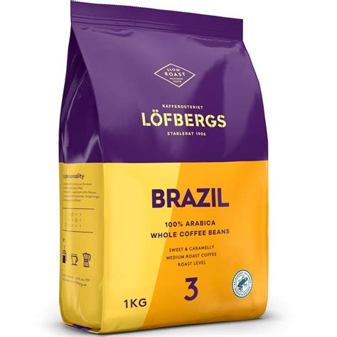 Kavos pupelės LOFBERGS BRAZIL 1 kg