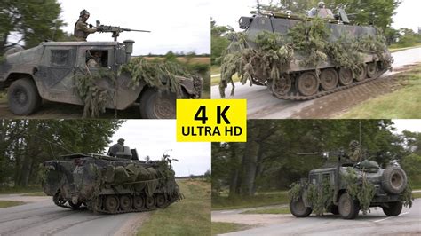 Lithuanian HUMVEE + M113 APC Exercise Brave Lion 2022 Oksbøl Training ...