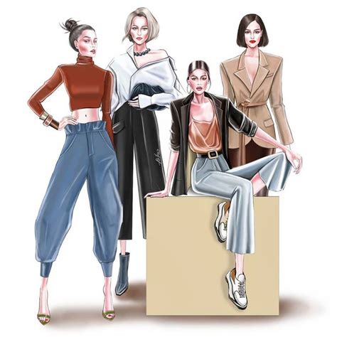 Instagram Fashion Illustration Ahvero Design By Veronika Akh