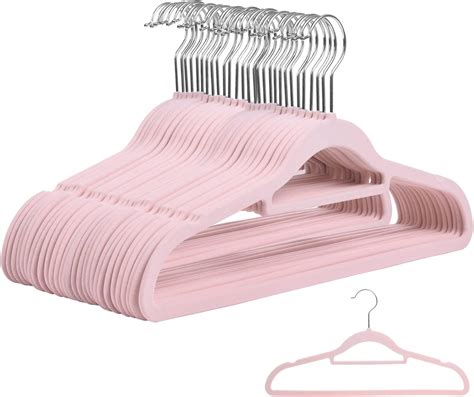 Rainberg Luxury Velvet Hangers Non Slip Flocked And Space Saving