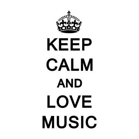 KEEP CALM AND LOVE MUSIC Vector 26535111 Vector Art at Vecteezy