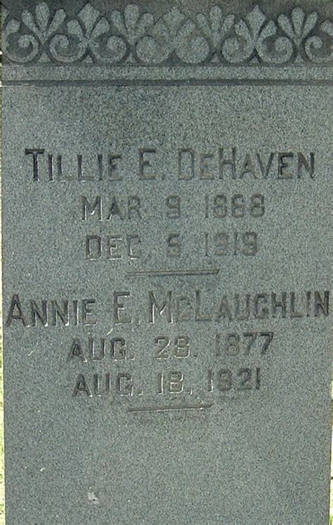 Matilda E Tillie Bate Dehaven M Morial Find A Grave