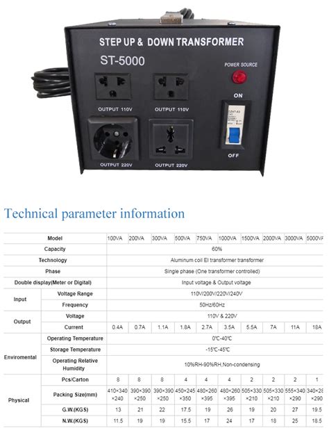 Step Down Transformer 220v 200v To 110v 100v 1000w 1500w 2000w Products From Shanghai Xiujiang