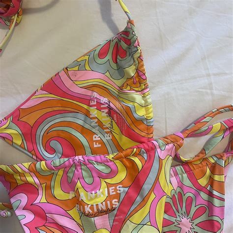 Frankies Bikinis Multicolor Bikini Set Top And Depop