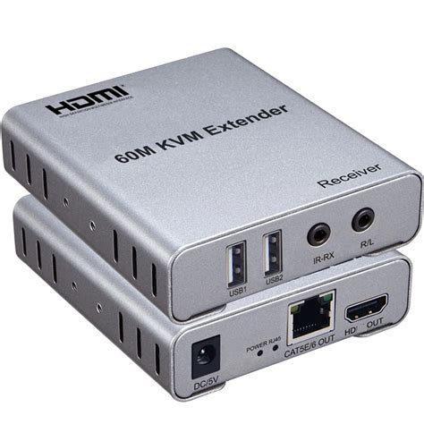 Amazon 60M USB KVM HDMI Extender With 1080P R L Audio By CAT5E