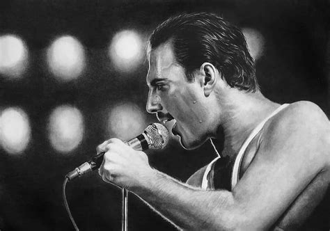 Картина «Фредди Меркьюри» Бумага, Карандаш 2021 г.