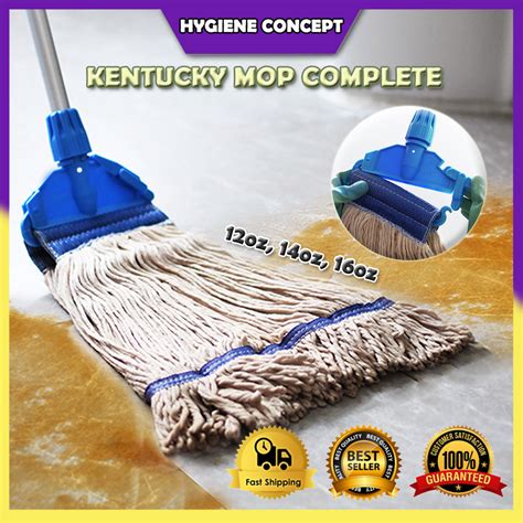 Kentucky Mop Complete With Aluminium Handle Looped End Floor Mop