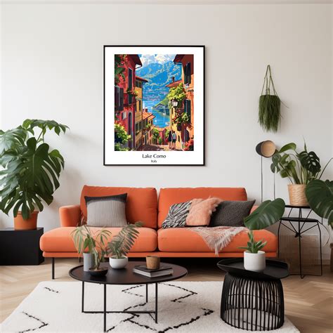 Lake Como Poster Print Italy Lifestyle Poster Bellaggio Travel Poster