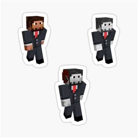 Jschlatt Minecraft Skin Sticker For Sale By Nicole7e Redbubble