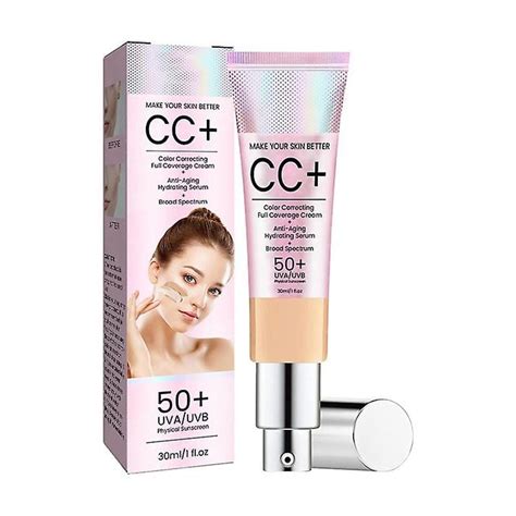 Cosmetics Your Skin But Better Cc Full Coverage Cream Spf50 Light Or