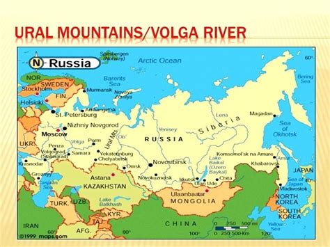 Urals Mountains World Map