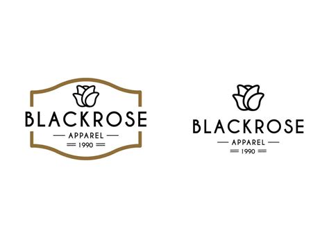 Modern apparel cloth logo design. Black rose logo design template. 27196706 Vector Art at Vecteezy